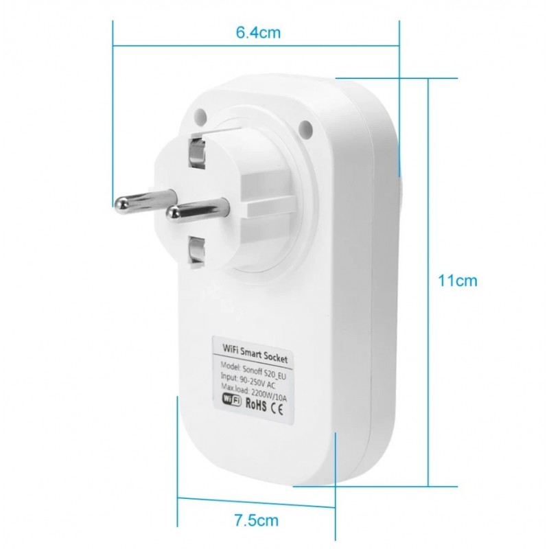 Priza programabila de interior Sonoff WiFi S26