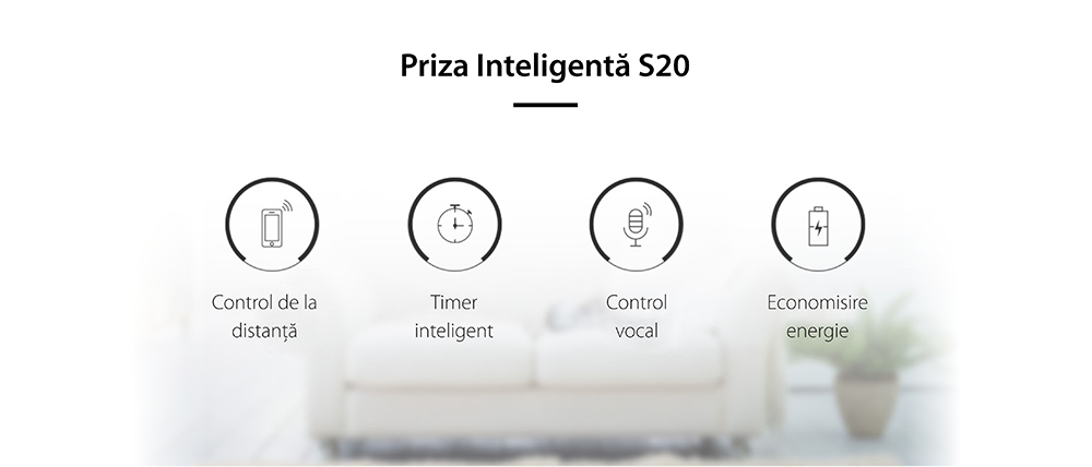 Priza programabila de interior Sonoff WiFi S26