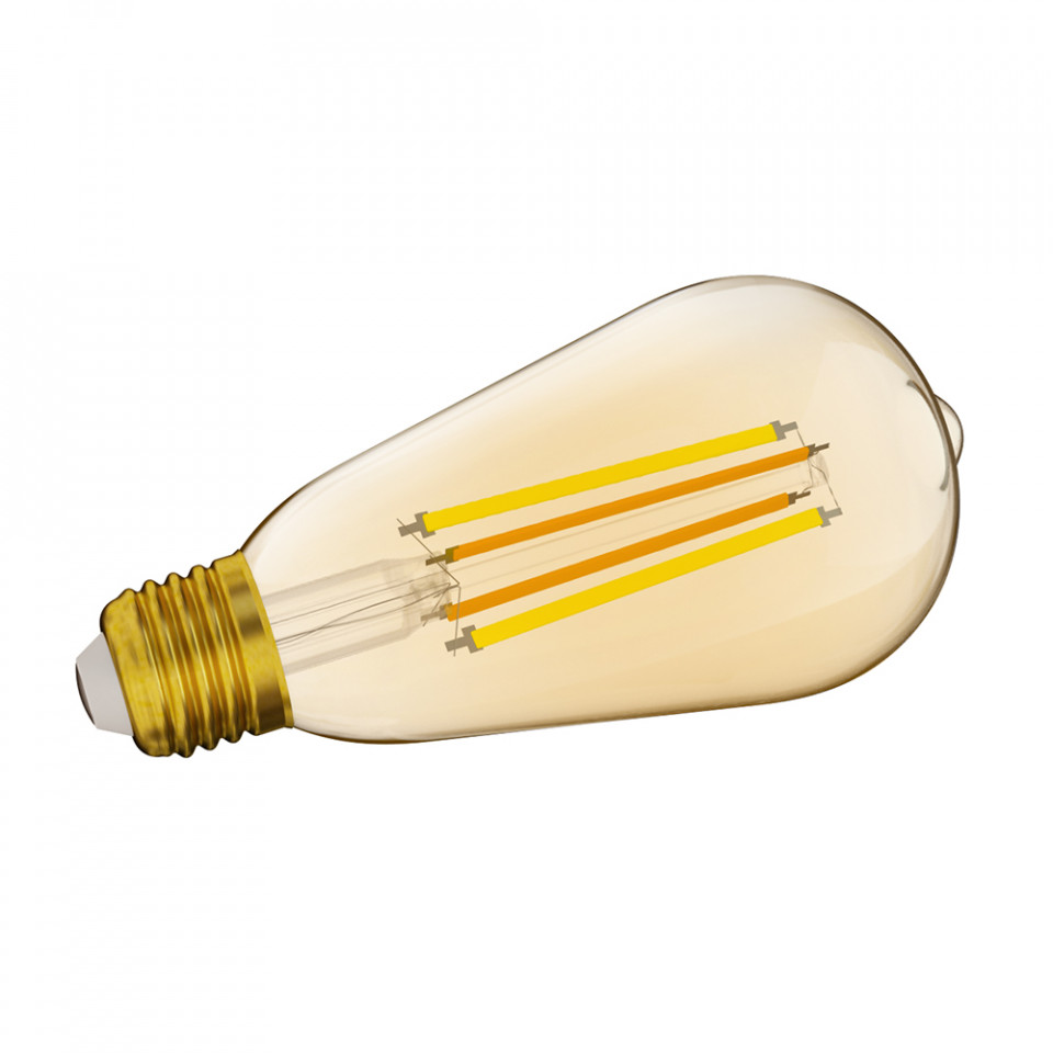 Sonoff Bec Smart LED B02-F-ST64, Control vocal, 7W, E27, 700lm, WiFi