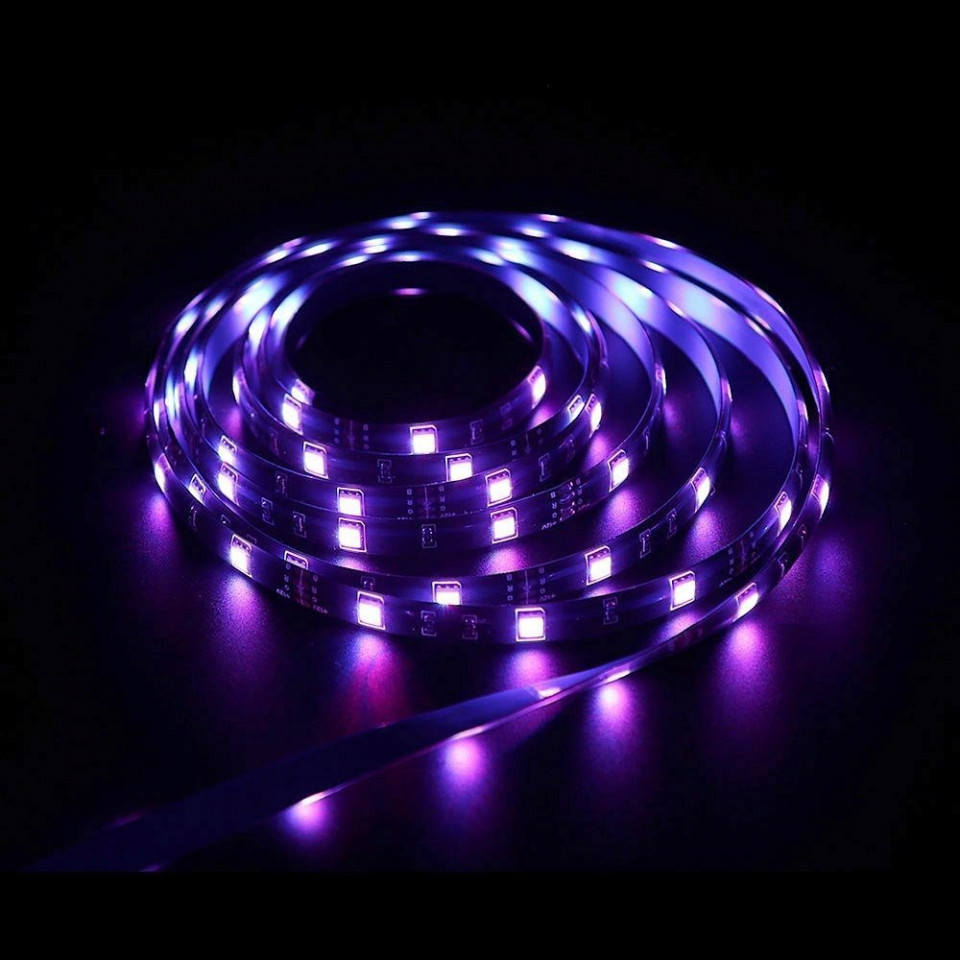 Sonoff extensie banda LED RGB Sonoff L1, Wireless, 300 lm, lumina colorata, IP65, 2m, compatibil Android/ iOS